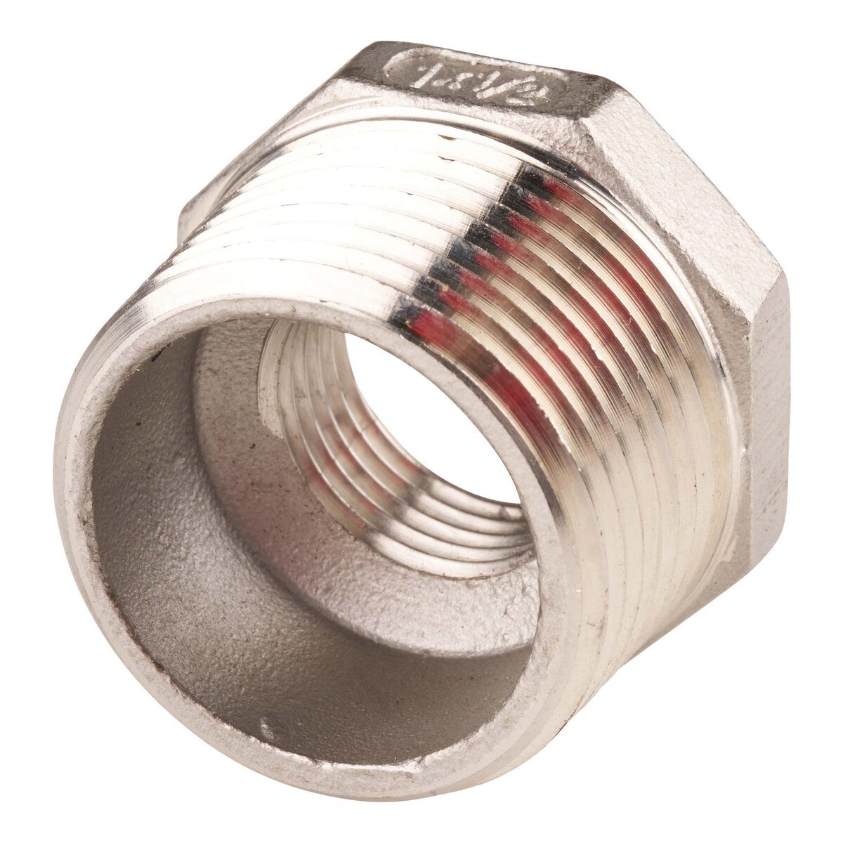 angled view threading hex bushing